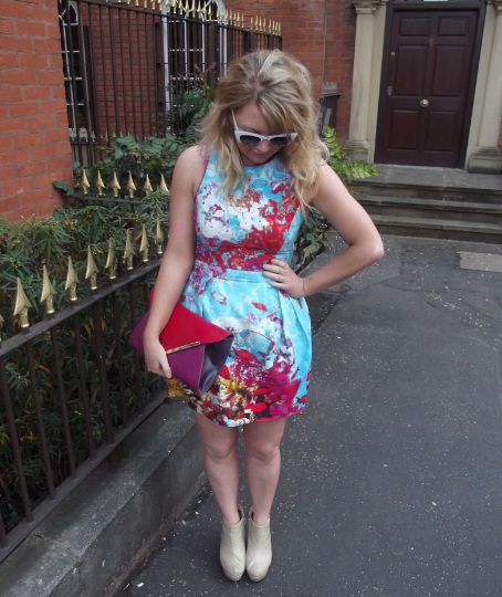 I wore THAT Mary Katrantzou inspired underwater dress from Primark which was